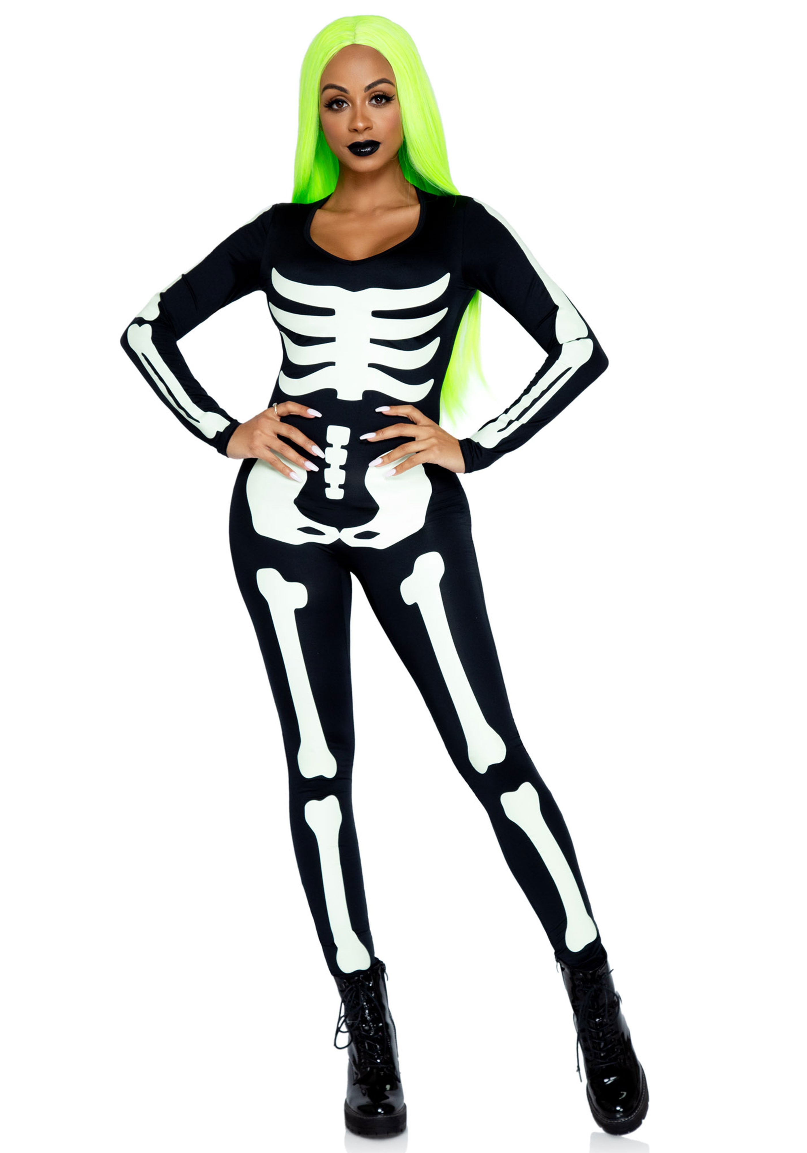 Leg Avenue 85346 Skeleton Catsuit