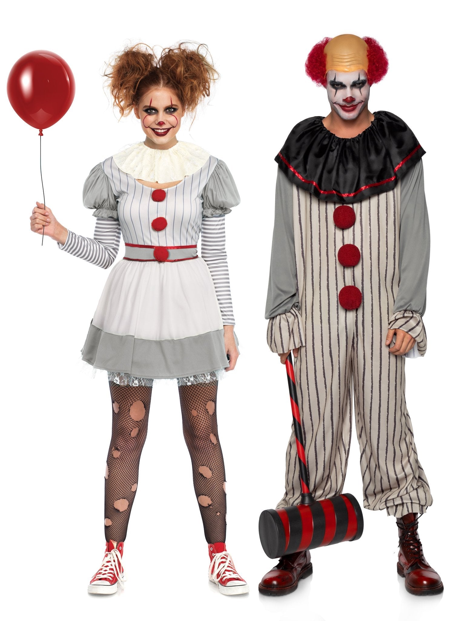 Plus Creepy Clown Costume