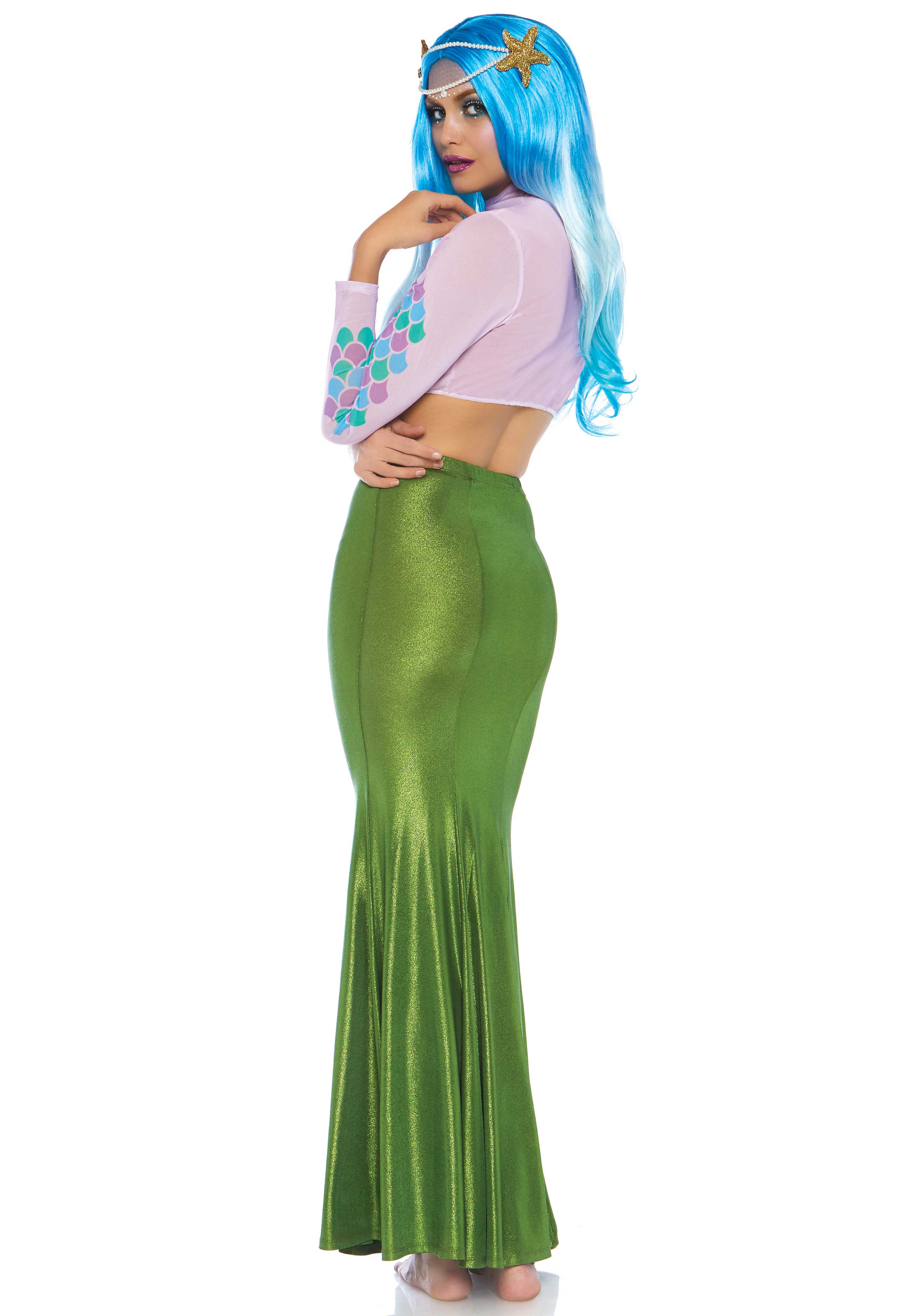 Leg Avenue 86771X Shimmer spandex mermaid skirt