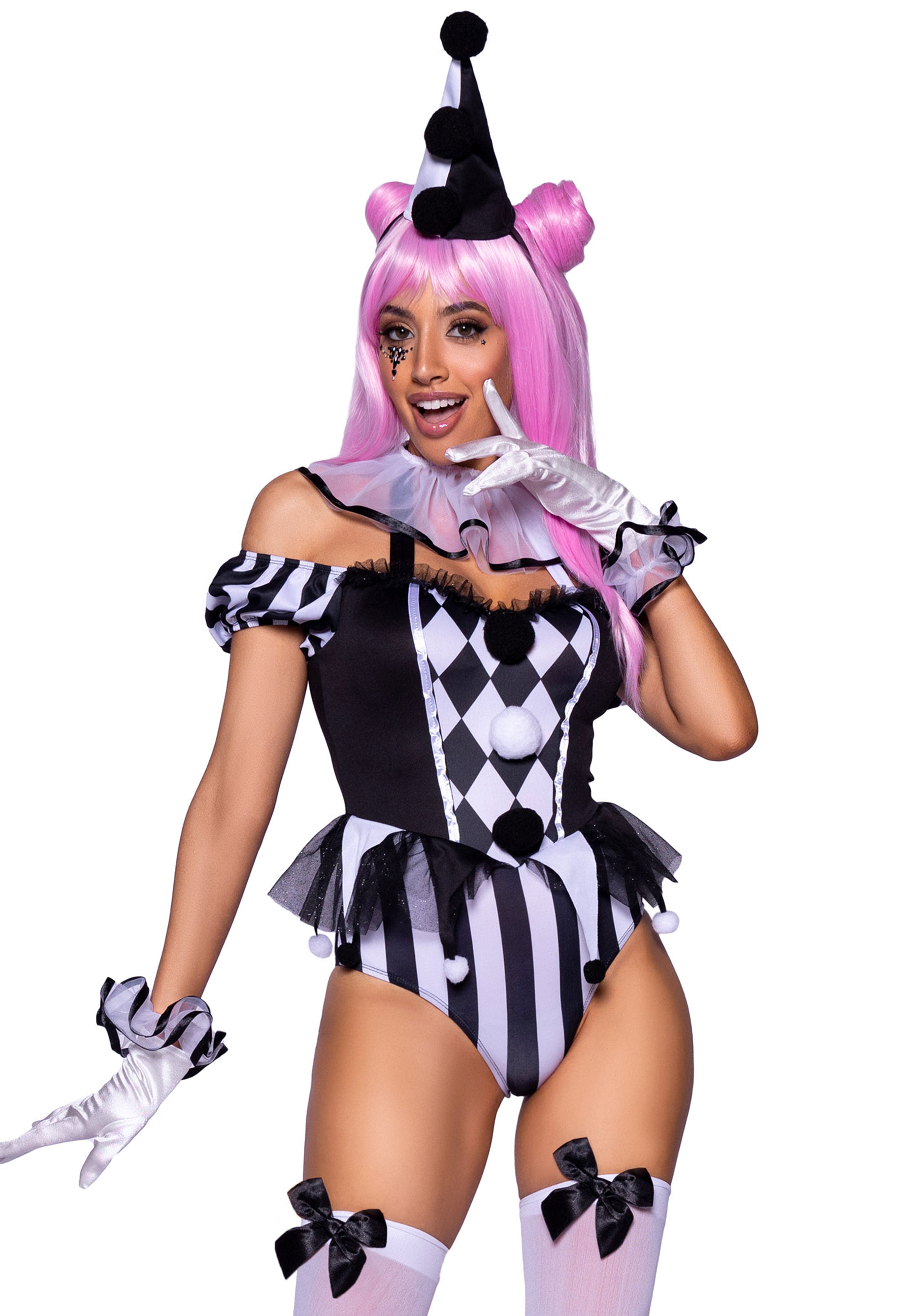 Leg Avenue 87102 French Clown Bodysuit