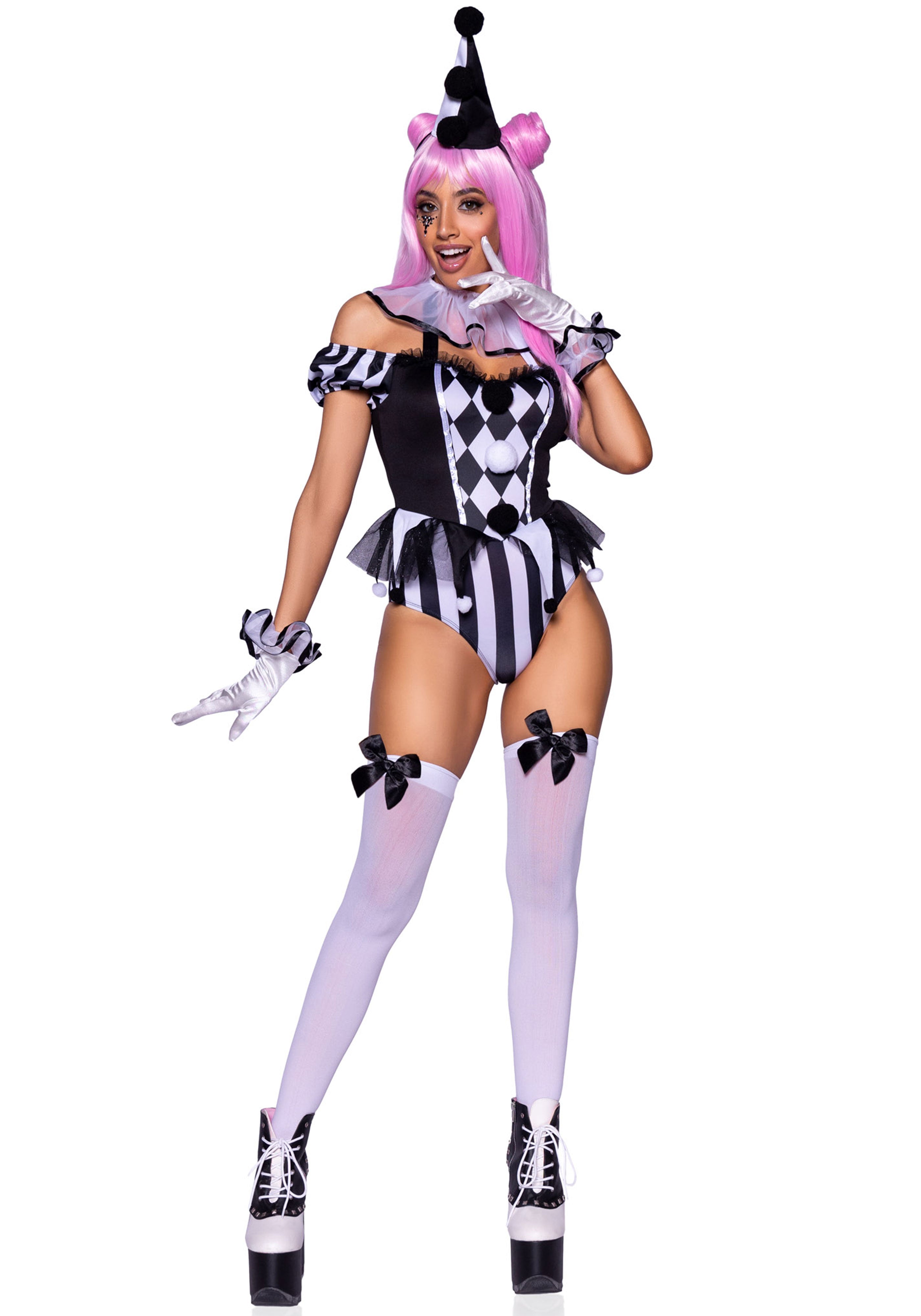 Leg Avenue 87102 French Clown Bodysuit