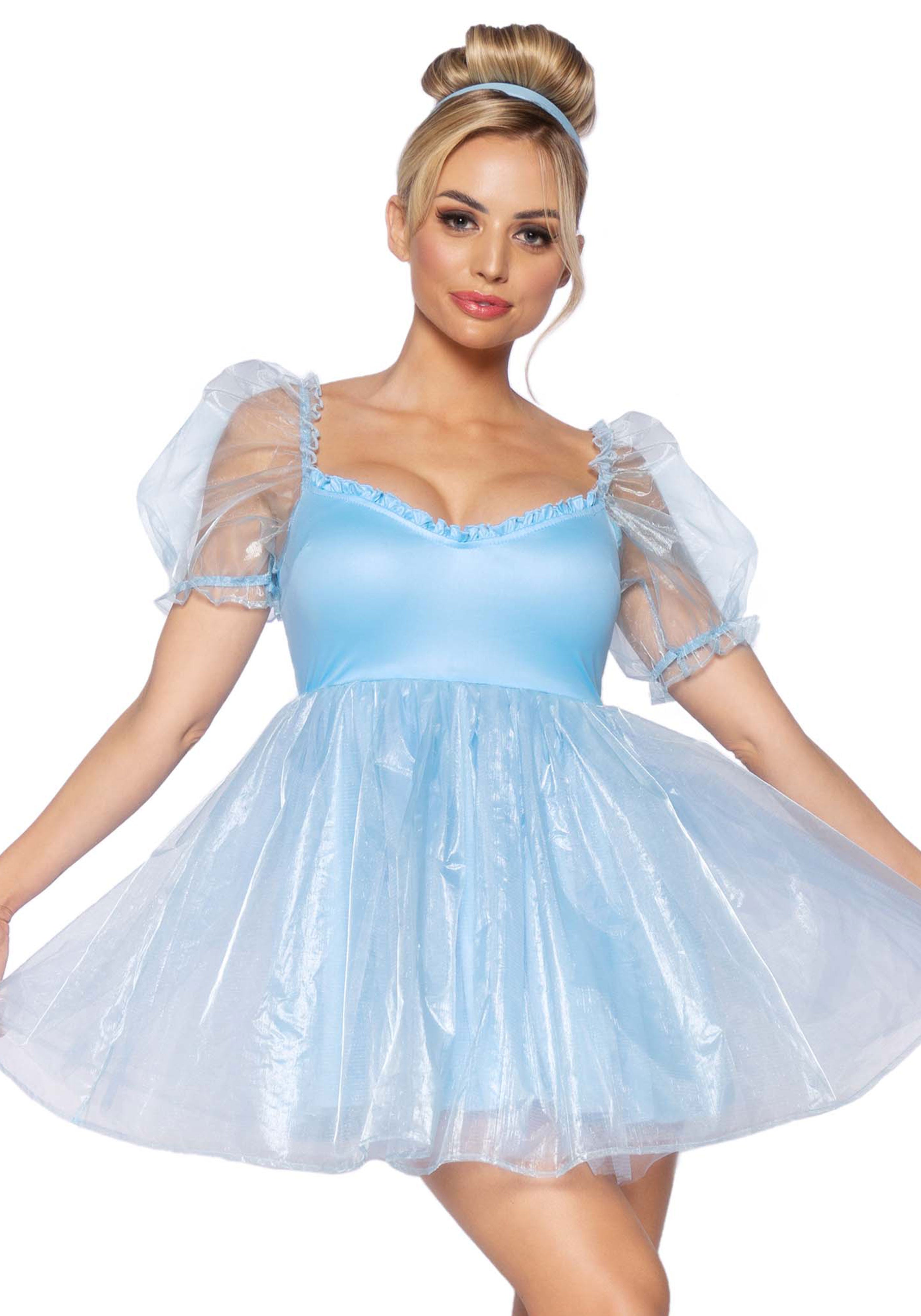 Leg Avenue 87105 Frosted organza babydoll dress