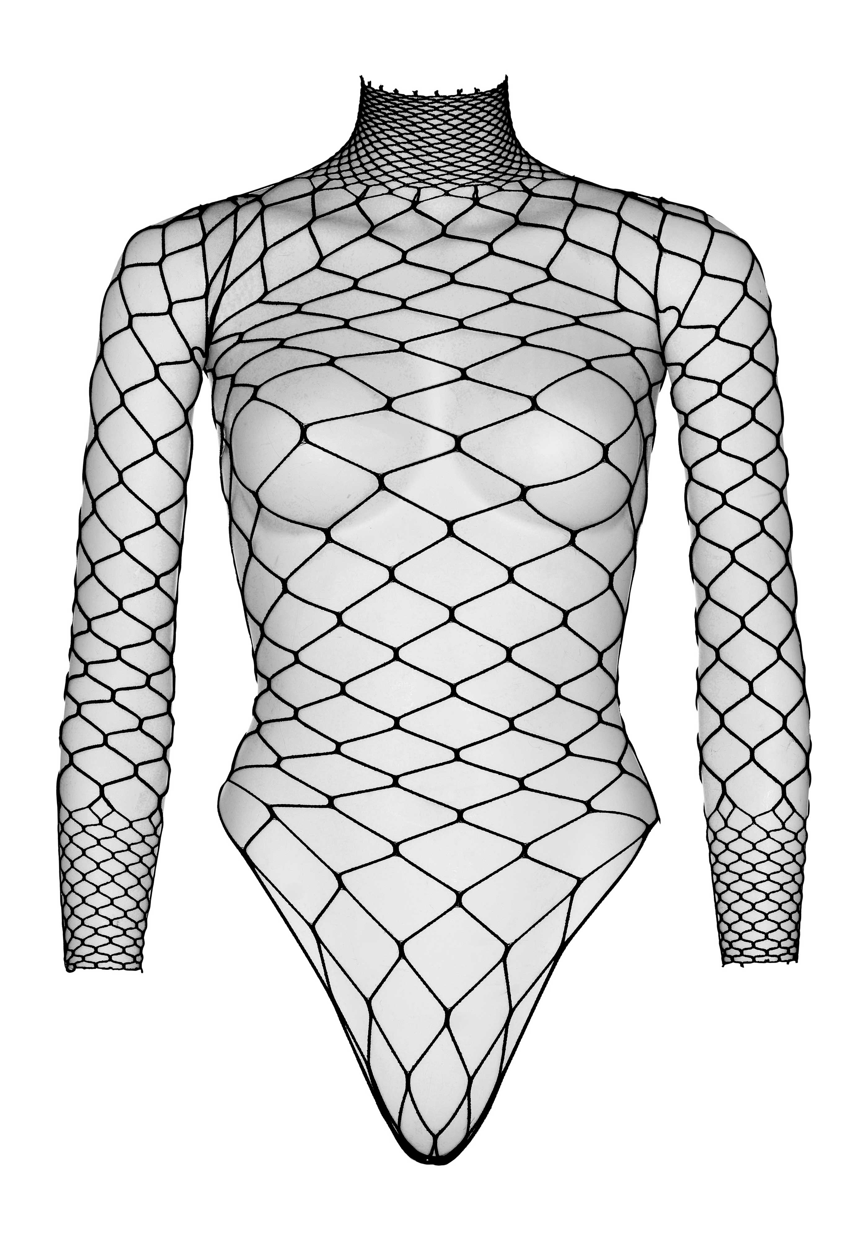 Leg Avenue 89210 Turtleneck fishnet teddy