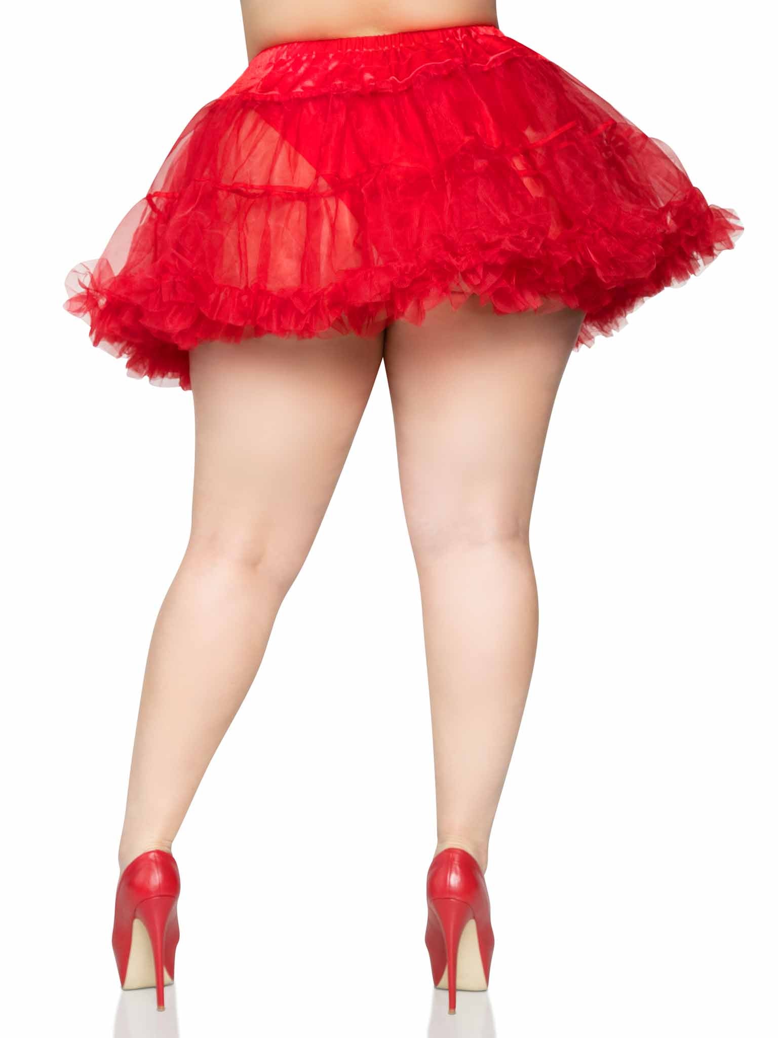 Plus Size Mehrlagiger Tüll Petticoat Kostüm Rock