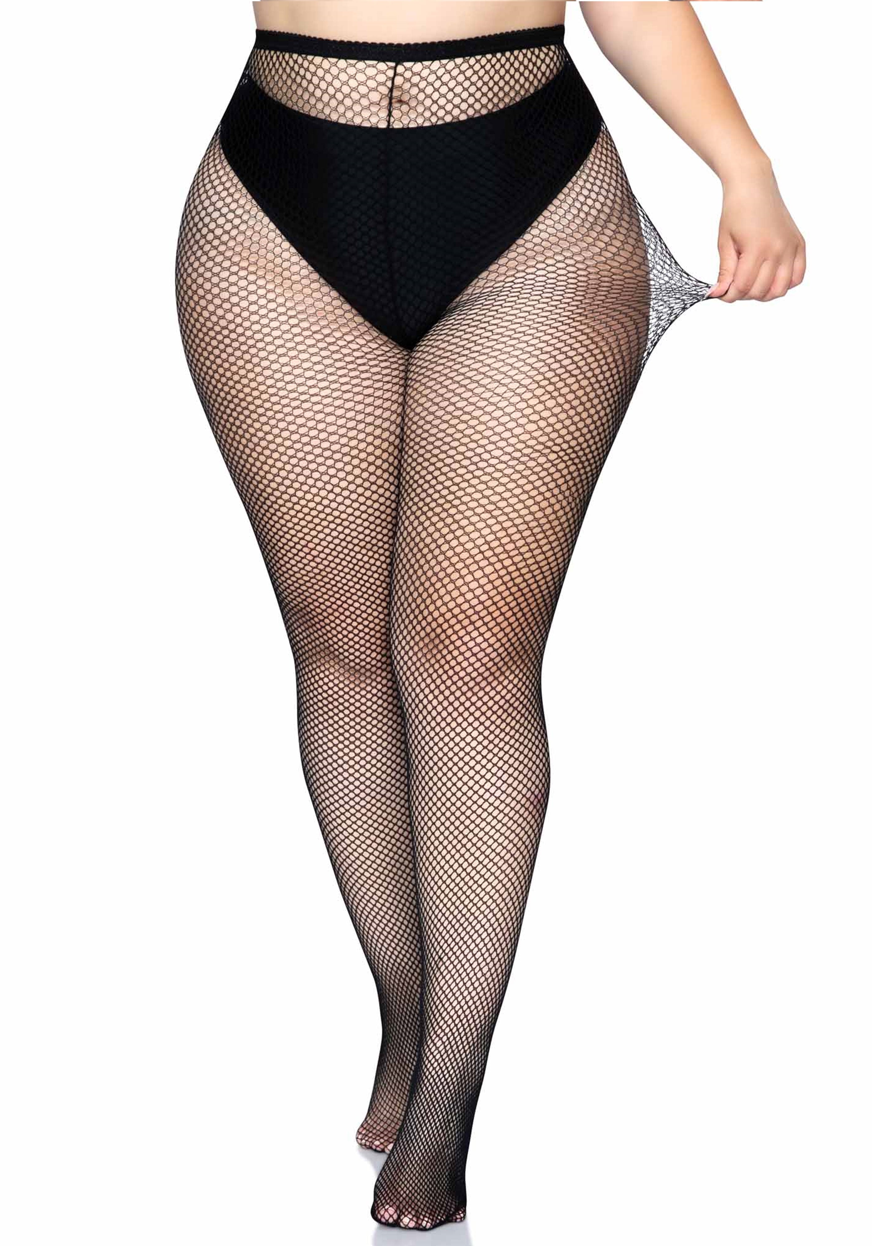 Leg Avenue 9001Q Fishnet Pantyhose Plus Size