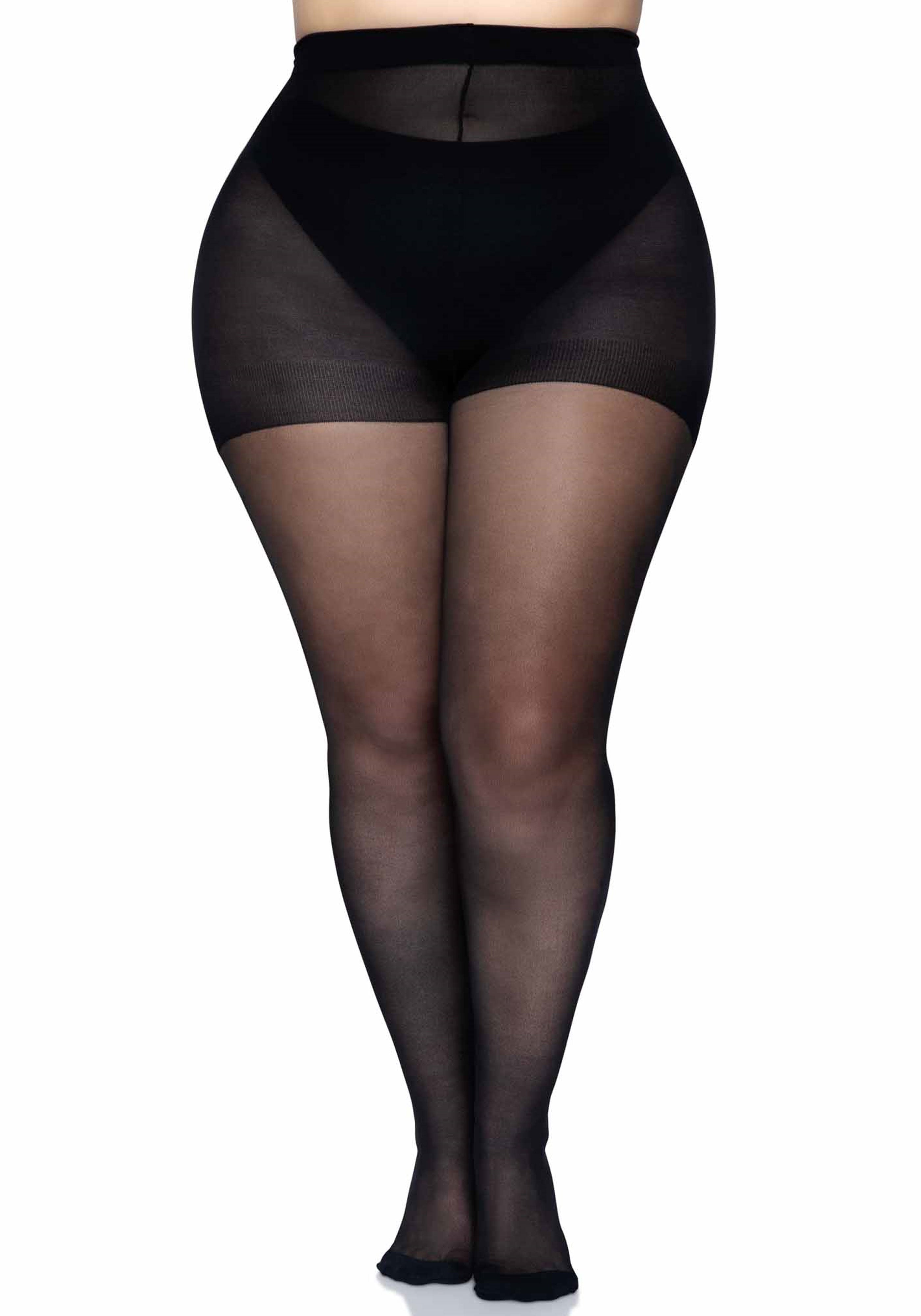 Leg Avenue 9002X Backseam Pantyhose Plus Size