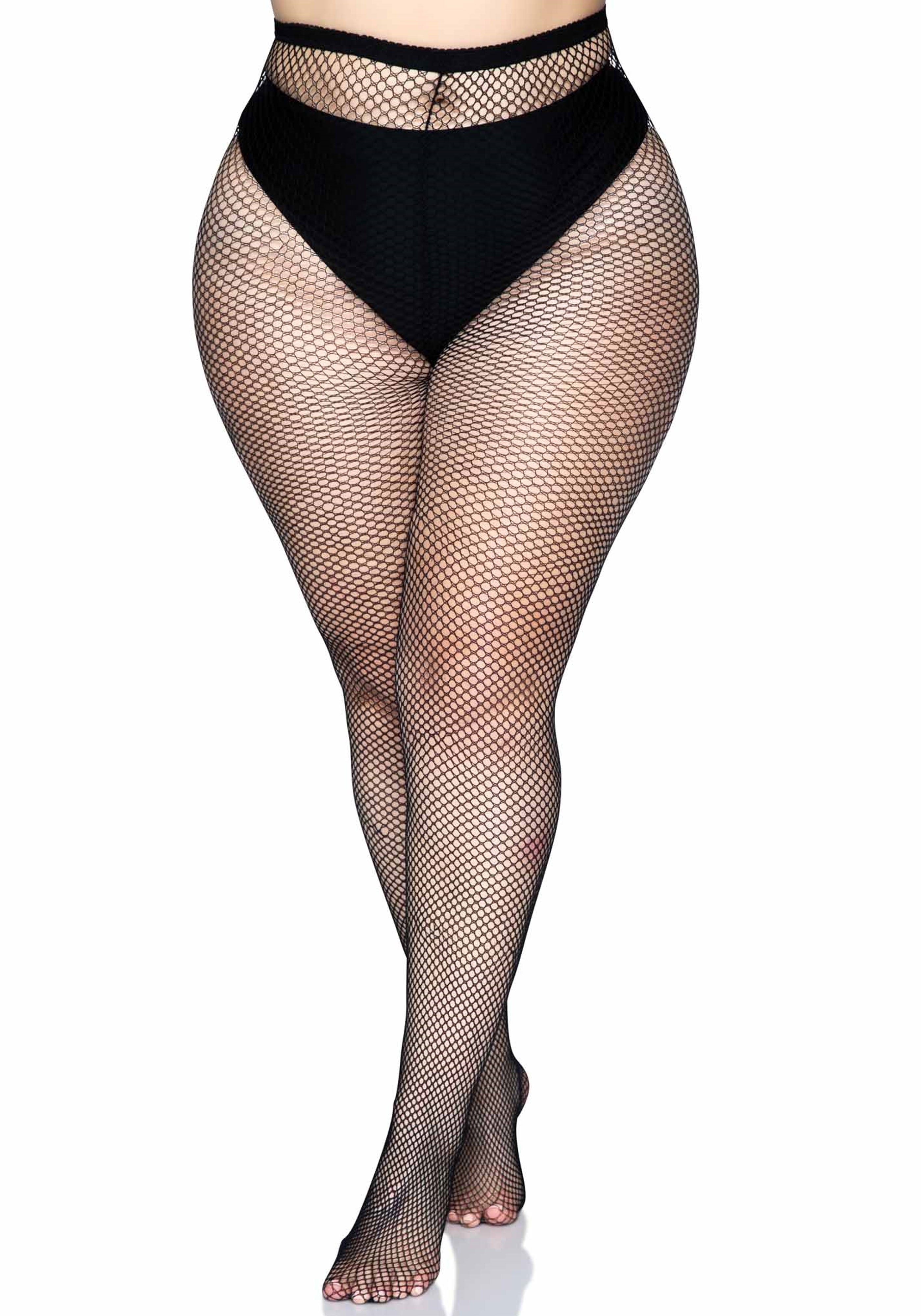 Leg Avenue 9015Q Backseam Pantyhose Plus Size