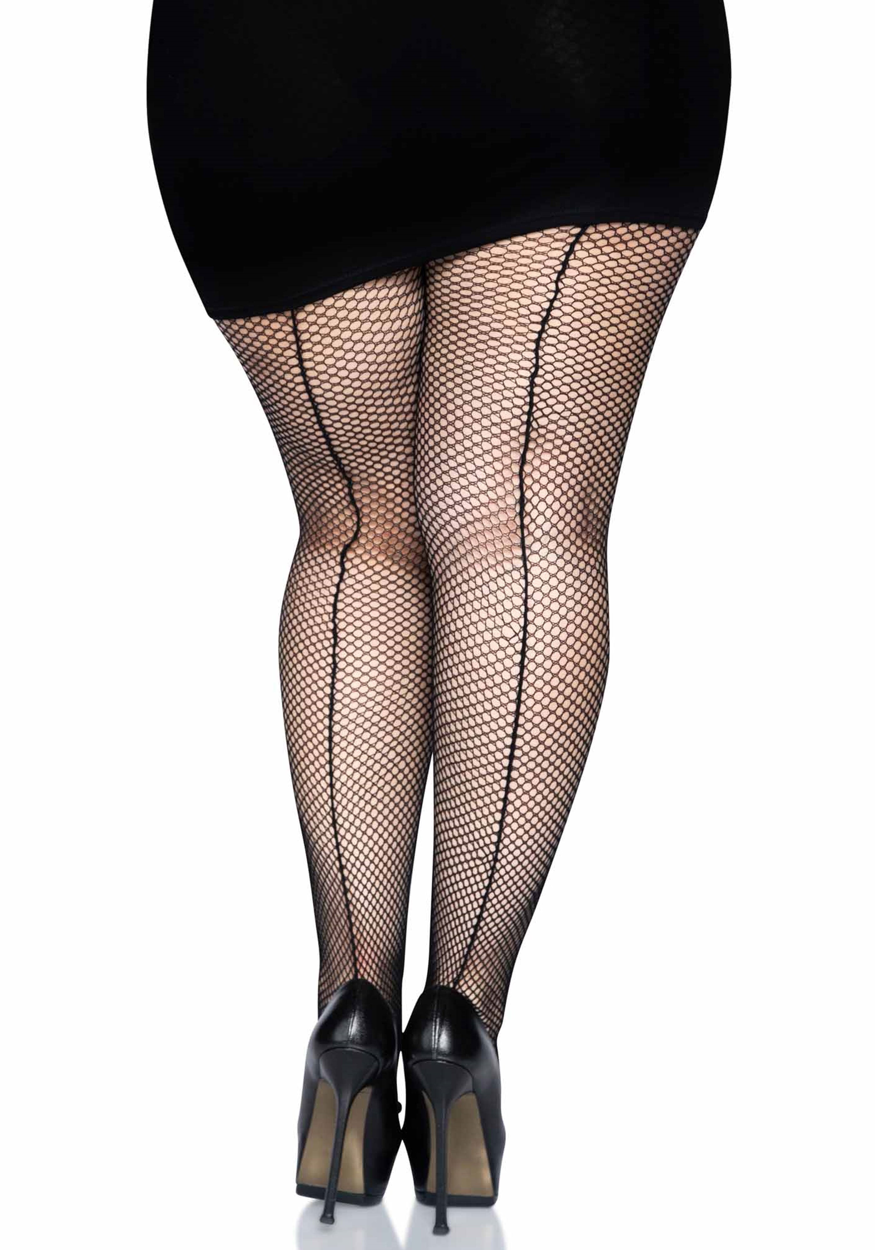 Leg Avenue 9015Q Backseam Pantyhose Plus Size