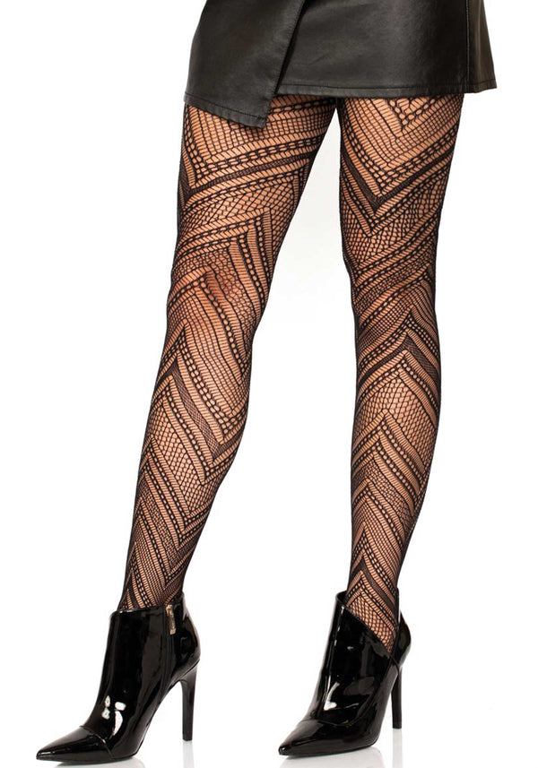 Leg Avenue 9289 Chevron net pantyhose