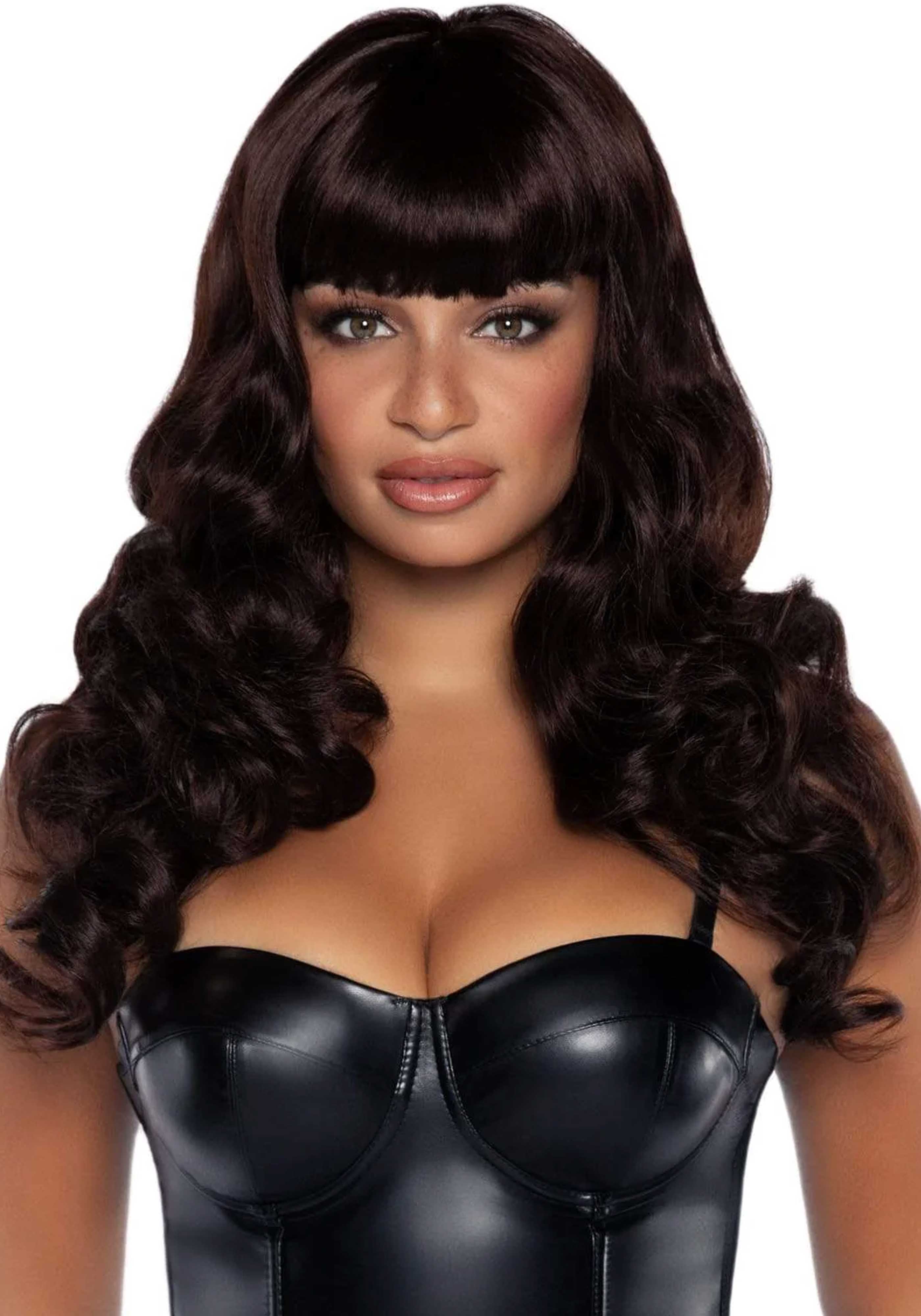 Wavy Wig with Bangs