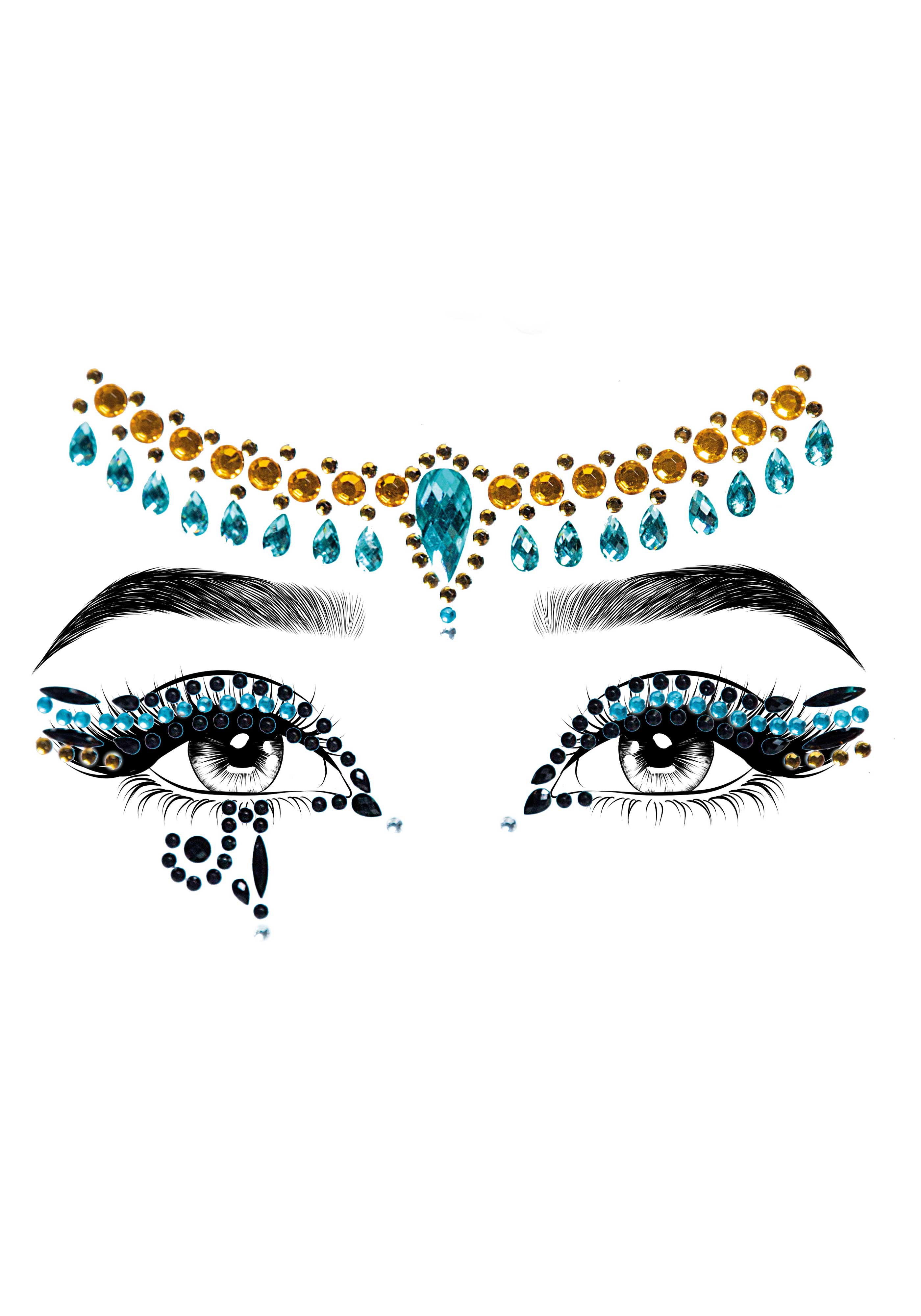 Cleopatra Adhesive Face Jewels