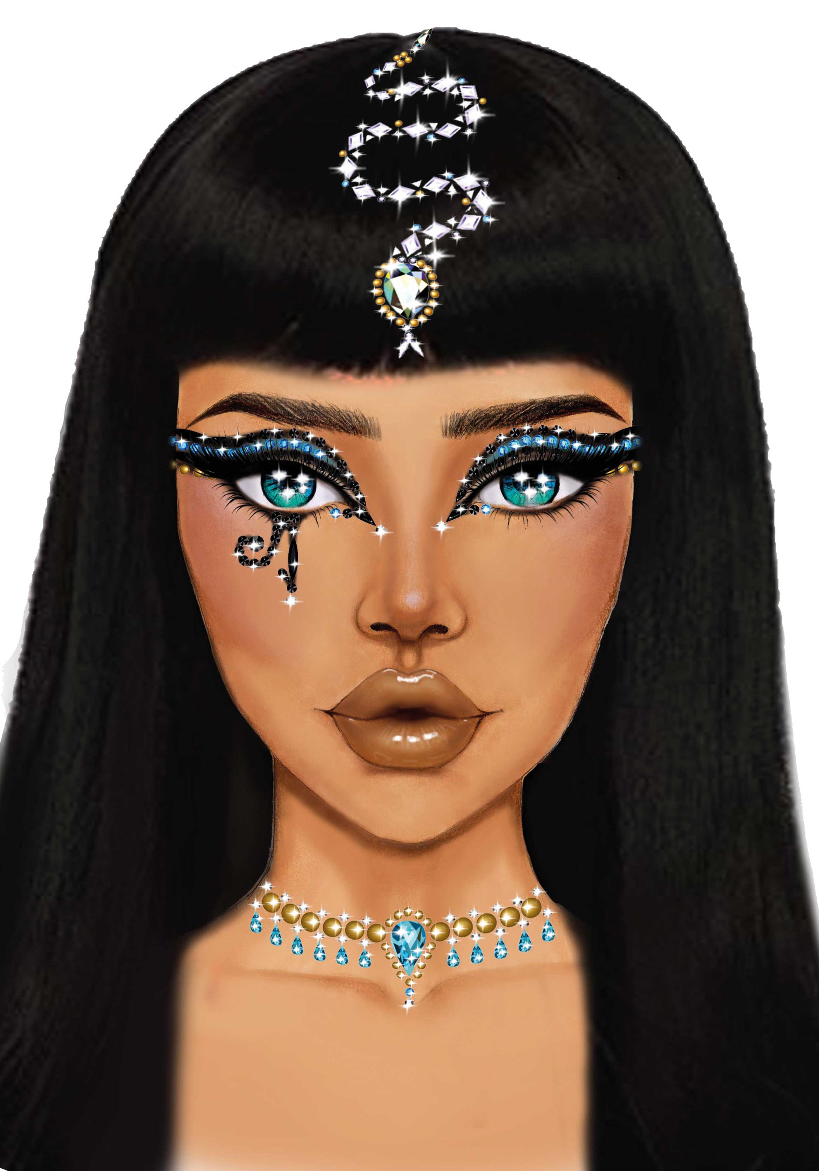 Leg Avenue EYE034 Cleopatra face jewels sticker