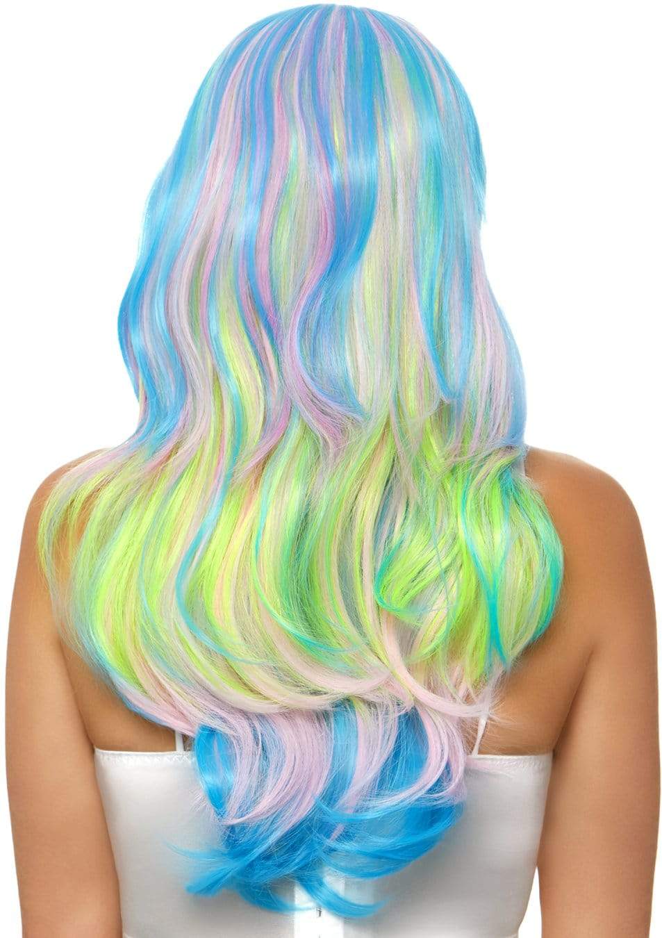 Mystic Hue Multi Color Wavy Long Wig