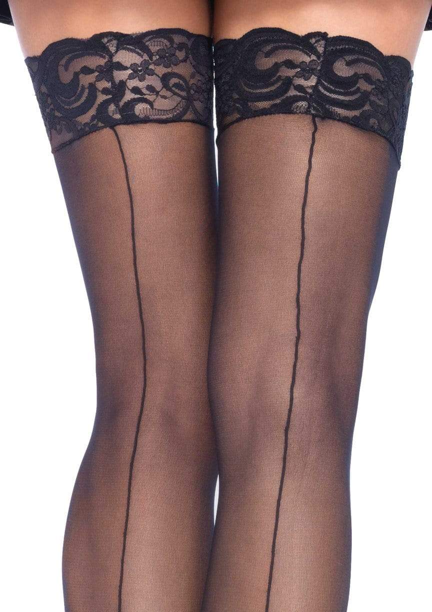 Transparante Kousen Met Elegante Naad