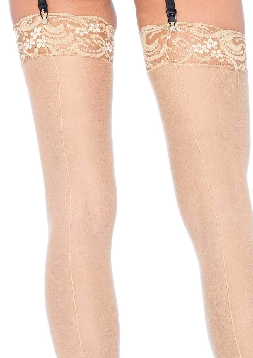 Transparante Kousen Met Elegante Naad